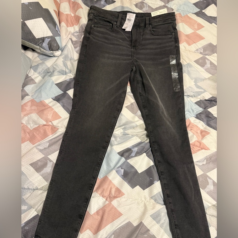 American Eagle Outfitters Women's Dark Gray Skinny Jeans